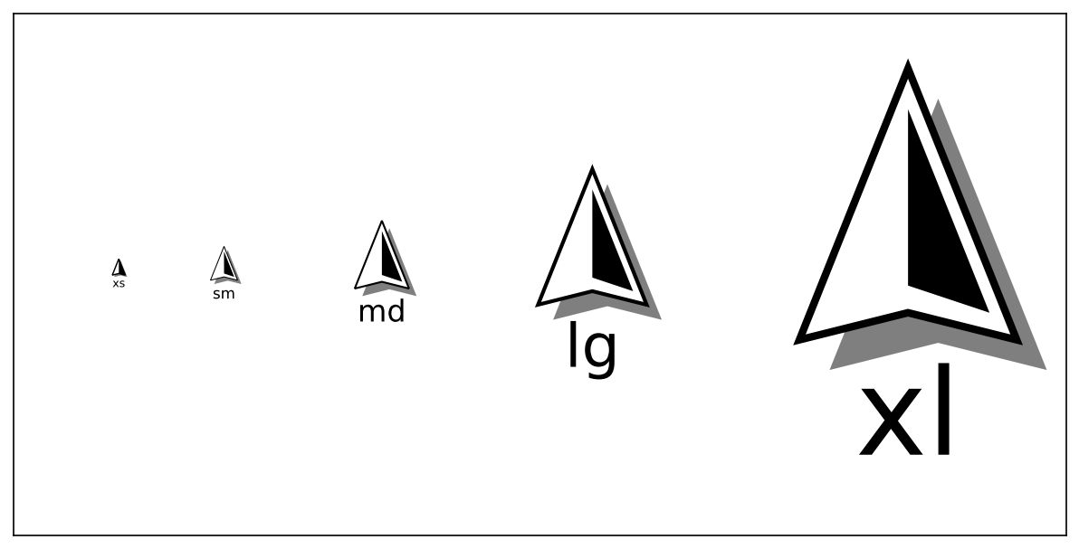 setting the size of the north arrow